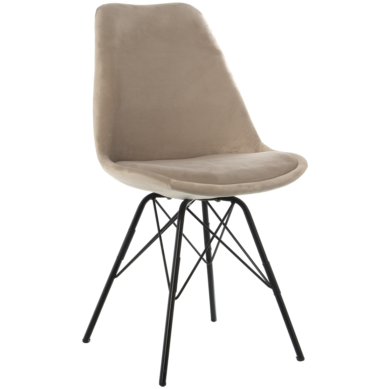 Minerva set 2 sillas terciopelo / patas metal - BoskeDecor - HOME&DECO